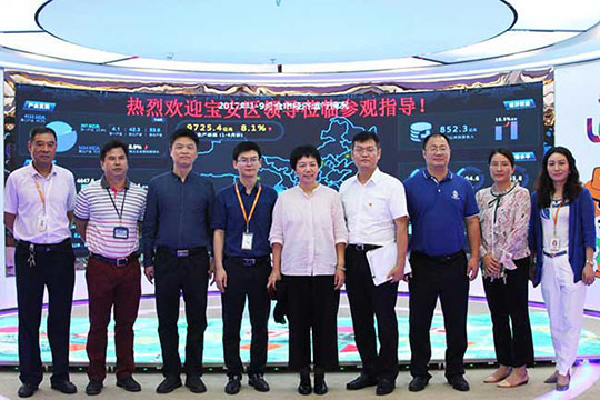 Meng Jinjin, member of the Standing Committee of the Baoan District Party Committee, and his entourage visited Lianchengfa for a visit and guidance