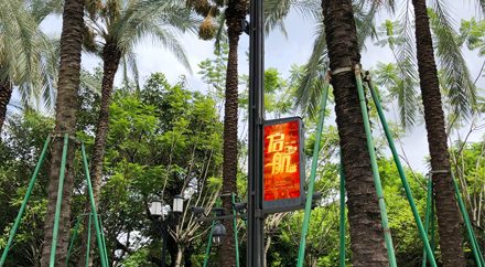 Shenzhen Longgang Vanke City LED Lamppost Screen Project