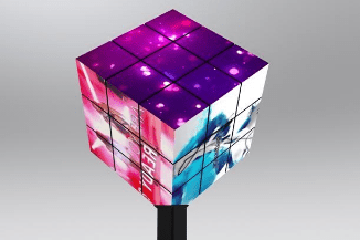 Offline Store Drainage Artifact - Internet Celebrity Rubik's Cube Screen