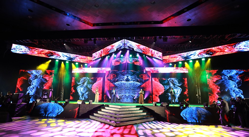LCF P4.81 full-color LED rental screen appeared at an event in Sri Lanka