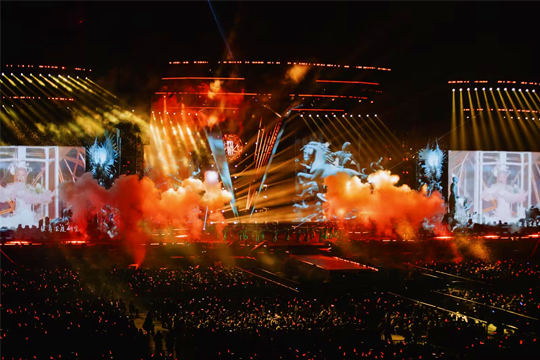 LCF LED transparent screen lit Angela Zhang' s concert in Shanghai LCF LED transparent screen lit Angela Zhang' s concert in Shanghai